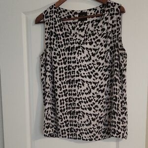 W5 Leopard Print Sleeveless Blouse Women’s Animal Print Top